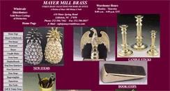 Desktop Screenshot of mayermillbrass.com